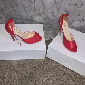Elegant Red Pumps